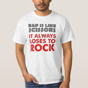 Rap gegen Rock Paper Scissors Funny Shirt