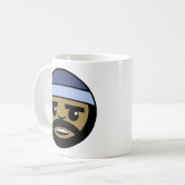 Rap-Gesicht Kaffee-Tasse Kaffeetasse (Vorderseite Links)