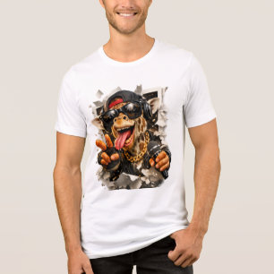 Rap-Giraffe-Breakout-T-Shirt Tri-Blend Shirt
