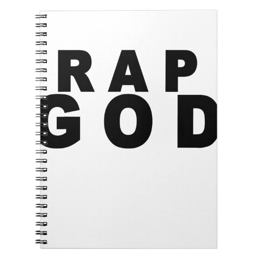 Rap-Gott-Shirt M.png Notizblock (Vorderseite)