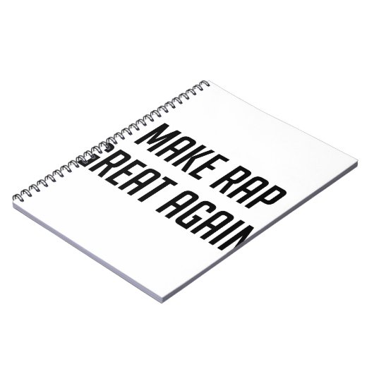 Rap groß wieder notizblock (Linke Seite)