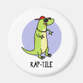 Rap-Kachel Funny Reptile Lizard Pun Magnet (Vorne)