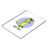 Rap-Kachel Funny Reptile Lizard Pun Notizblock (Linke Seite)