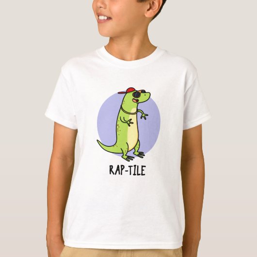 Rap-Kachel Funny Reptile Lizard Pun T-Shirt (Vorderseite)