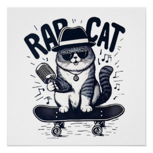 Rap Katze Harmonie Poster