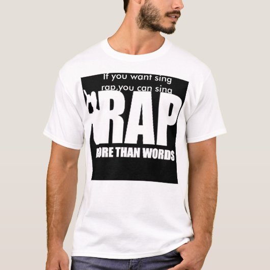 RAP - mehr als Wörter T-Shirt (Vorderseite)