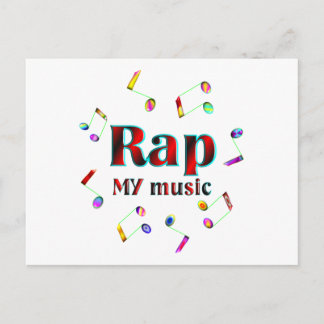 Rap Music Postkarte