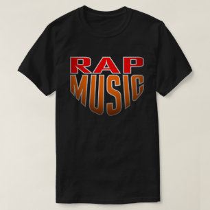 Rap-Musik fettgedruckter Text T-Shirt