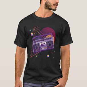 Rap Old School 80er 90er Jahre Boombox T-Shirt