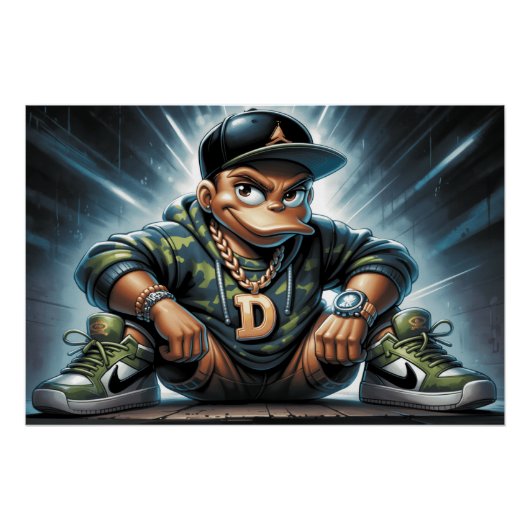 Rap Poster Ente (Vorderseite)