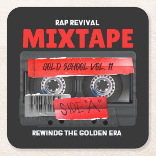 Rap Revival Golden Era Mixtape Rechteckiger Pappuntersetzer