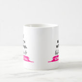 Rap Song Texte Funny Hot Pink Moderne Typografie Kaffeetasse (Mittel)