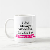 Rap Song Texte Funny Hot Pink Moderne Typografie Kaffeetasse (Links)