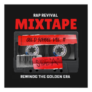 Rap Wiederbelebung Goldenes Zeitalter Mixtape Poster