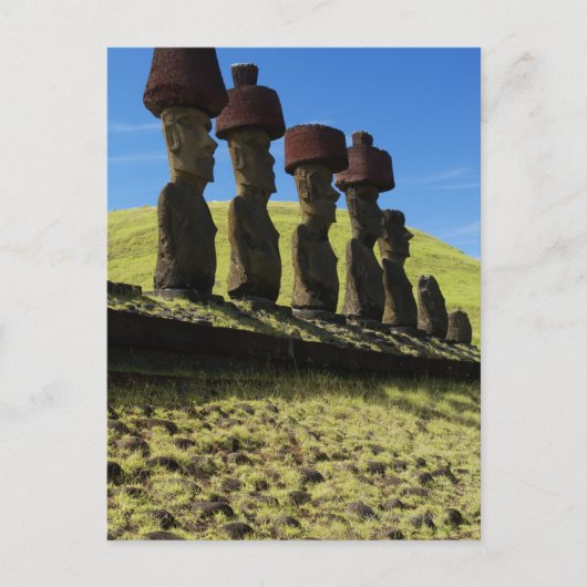 Rapa Nui Artefakte, Osterinsel Postkarte (Vorderseite)