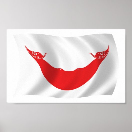 Rapa Nui Flag Poster Print (Vorne)