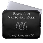 Rapa Nui Latitude & Longitude Laptopschutzhülle (Vorderseite)