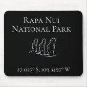 Rapa Nui Latitude & Longitude Mousepad (Vorne)