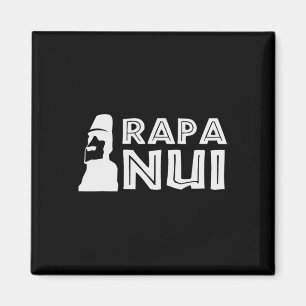 Rapa Nui Moai Osterinsel Polynesien Happy Oster Magnet