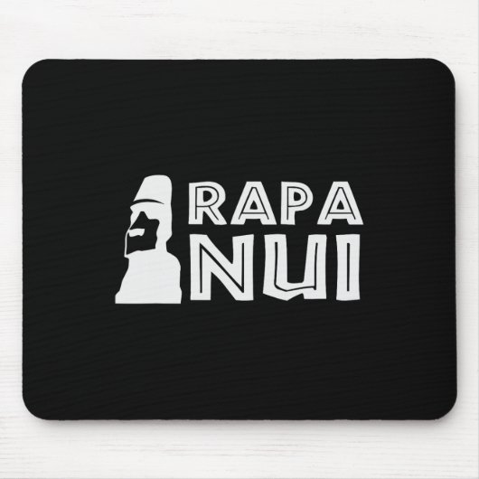 Rapa Nui Moai Osterinsel Polynesien Happy Oster Mousepad (Vorne)