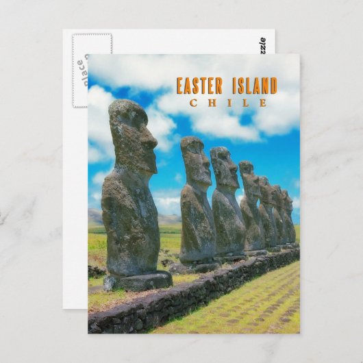 Rapa Nui, Osterinsel Postkarte (Vorne/Hinten)