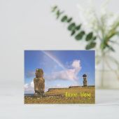 Rapa Nui, Osterinsel Postkarte (Stehend Vorderseite)