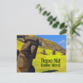 Rapa Nui Osterinsel stilisiert Postkarte (Stehend Vorderseite)