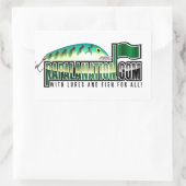 RapalaNation Gear! Rechteckiger Aufkleber (Tasche)