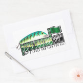 RapalaNation Gear! Rechteckiger Aufkleber (Umschlag)