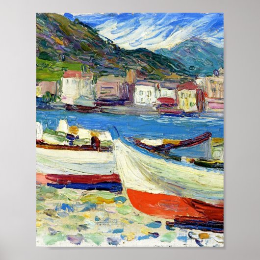 Rapallo-Boote von Vassily Kandinsky Poster (Vorne)