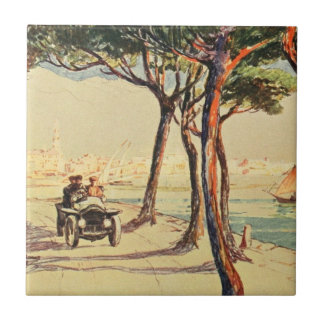 Rapallo, Italien - Vintage italienische Kunst Fliese