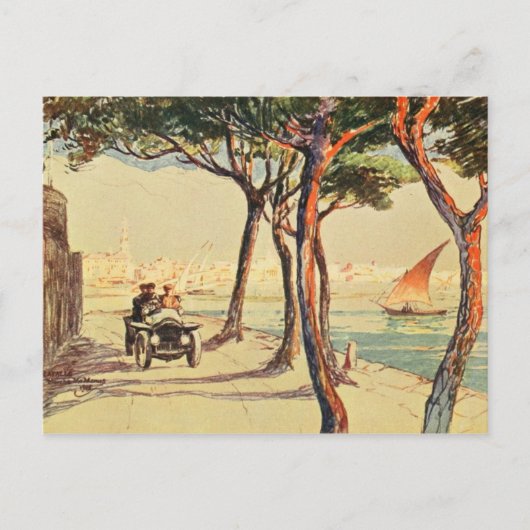 Rapallo, Italien - Vintage italienische Kunst Postkarte (Vorderseite)