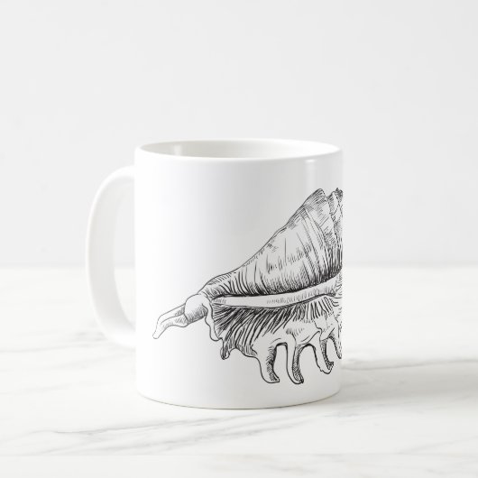 Rapana Seashell Kaffeetasse (Vorderseite Links)