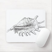 Rapana Seashell Mousepad (Mit Mouse)
