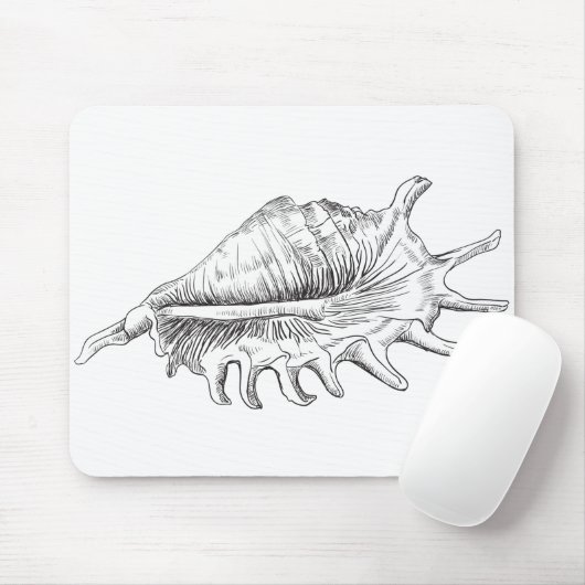 Rapana Seashell Mousepad (Mit Mouse)