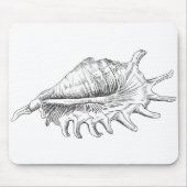Rapana Seashell Mousepad (Vorne)