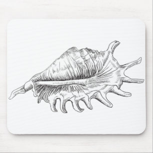 Rapana Seashell Mousepad