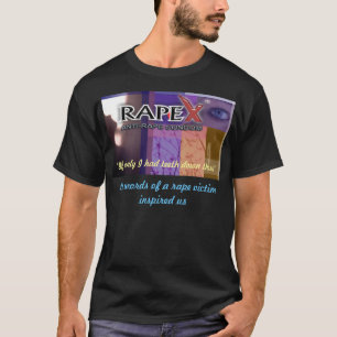 RapeX förderndes schwarzes Shirt