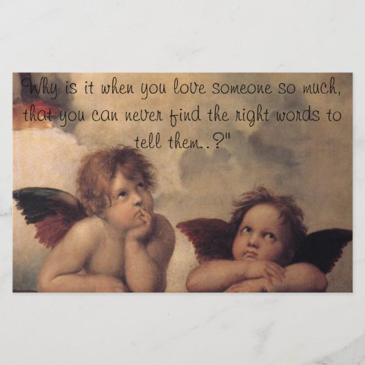 Raphael Angels Stationery Briefpapier (Vorderseite)