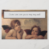 Raphael Angels Stationery Briefpapier (Rückseite)