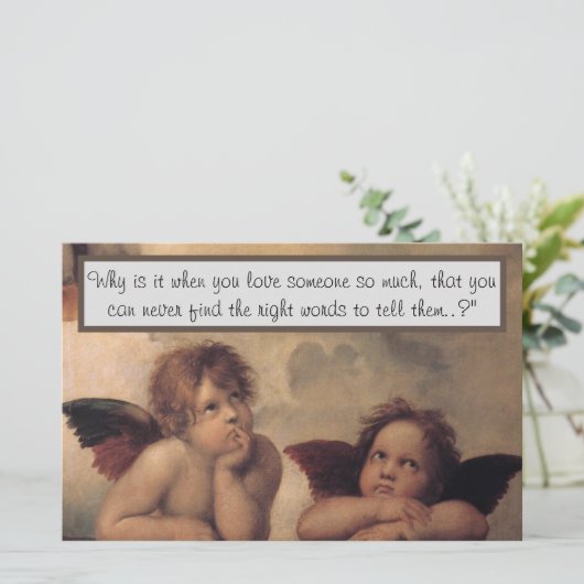 Raphael Angels Stationery Briefpapier (Stehend Vorderseite)