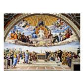 Raphael - Anklage des Heiligen Sakraments Poster (Vorderseite)