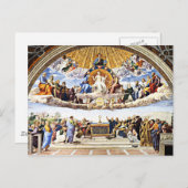 Raphael - Anklage des Heiligen Sakraments Postkarte (Vorne/Hinten)