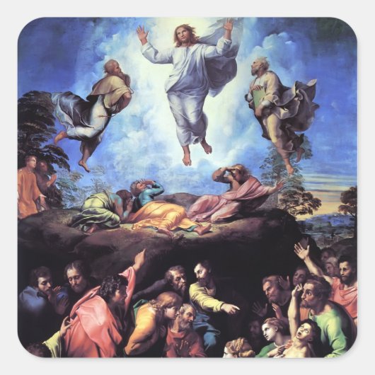 Raphael Art Work Painting Quadratischer Aufkleber (Vorderseite)