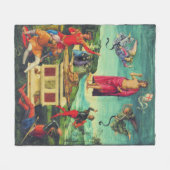 Raphael Auferstehung Jesu Christi Kunst Fleecedecke (Vorderseite (Horizontal))