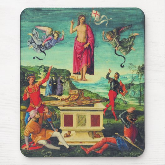 Raphael Auferstehung Jesu Christi Kunst Mousepad (Vorne)