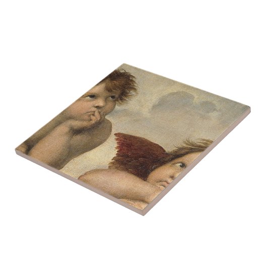 Raphael Cherubs Angels Fliese (Seite)