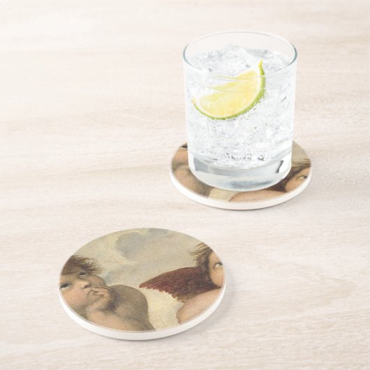 Raphael Cherubs Angels Getränkeuntersetzer (Seite)