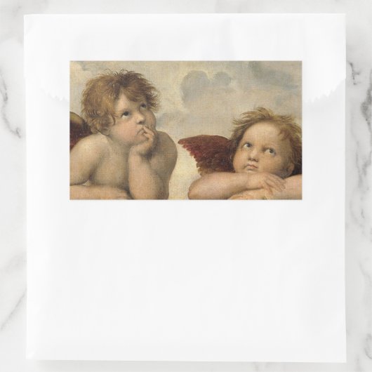 Raphael Cherubs Angels Rechteckiger Aufkleber (Tasche)