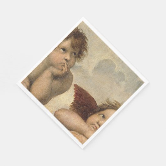 Raphael Cherubs Angels Serviette (Ecke)